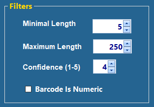 Barcode Filters