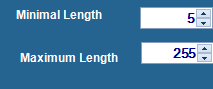 Barcode Length settings